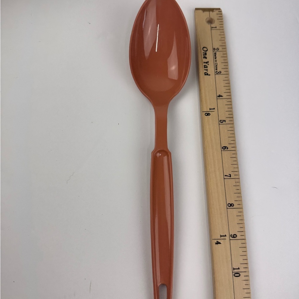 Vintage Retro Ekco Pink/Blush Serving Spoon Nylon Kitchen Utensil - Picture 2 of 3